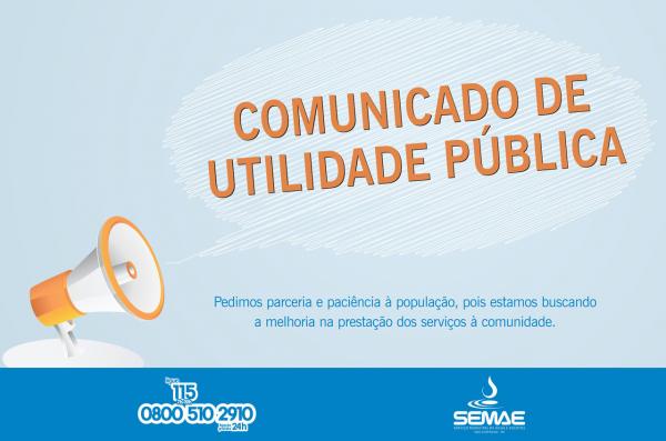 Manutenção Na Rede Pode Deixar Bairros Desabastecidos